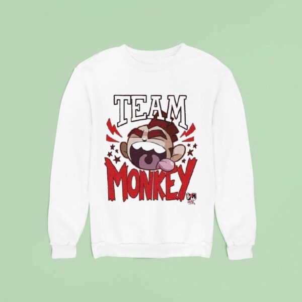 Bunny Vs Monkey Team Monkey Sweatshirt