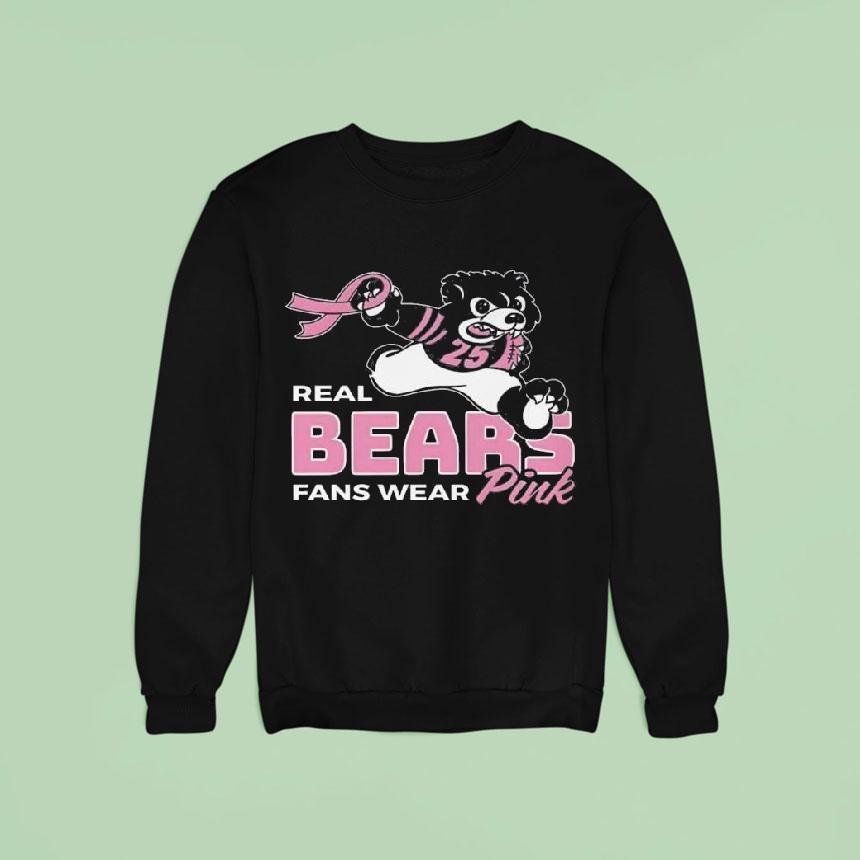 Caleb Williams Real Bears Fans Wear Pink Sweatshirt Caleb Williams Real Bears Fans Wear Pink Sweatshirt