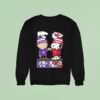 Charlie Brown And Snoopy X Kansas State Wildcats And Kansas City Chiefs Sweatshirt