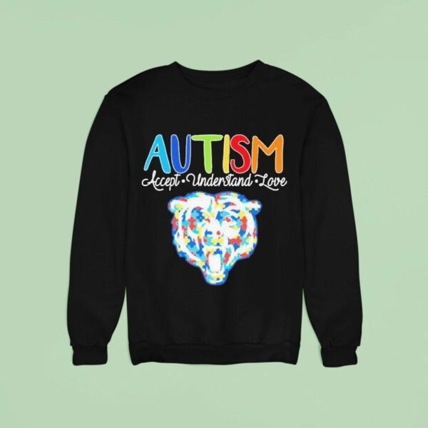 Chicago Bears Autism Accept Understand Love Sweatshirt