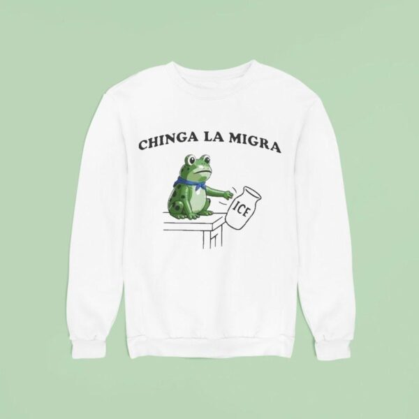 Chinga La Migra Portland Frog Abolish Ice Fascism Protes Sweatshirt