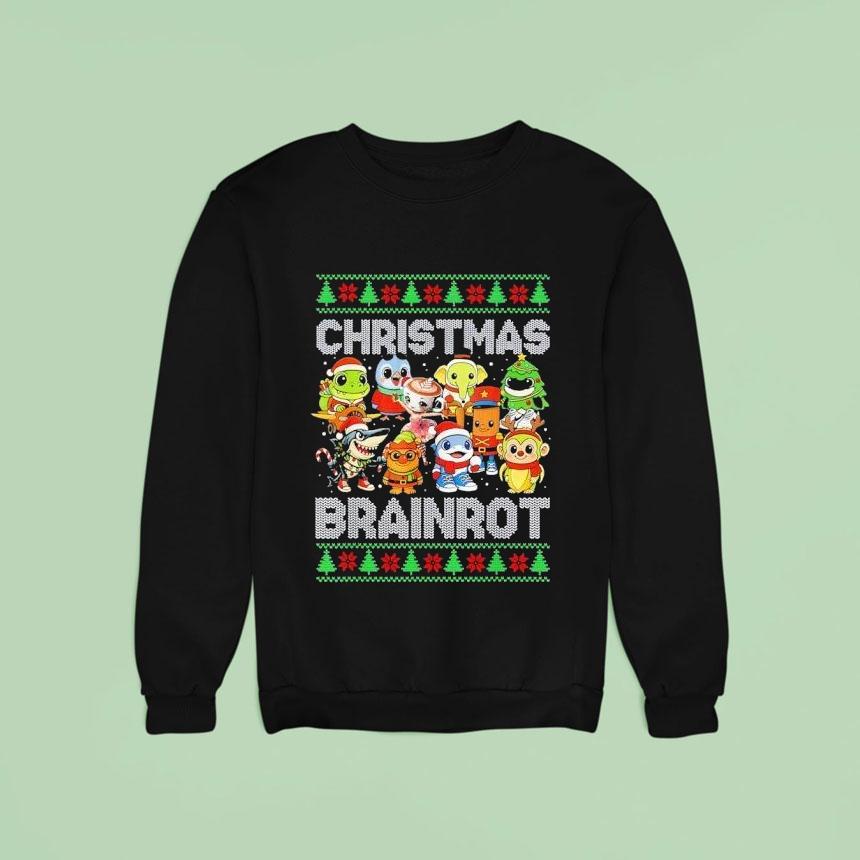 Christmas Italian Brain Rot Italian Brainro Sweatshirt Christmas Italian Brain Rot Italian Brainro Sweatshirt