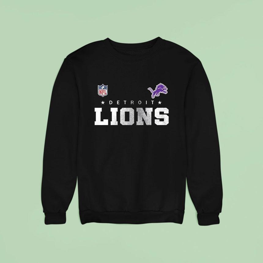 Detroit Lions X Prince Night Is Back Logo Sweatshirt Detroit Lions X Prince Night Is Back Logo Sweatshirt