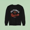 Detroit Tigers October Baseball Postseason Clinched Team Graphic Sweatshirt