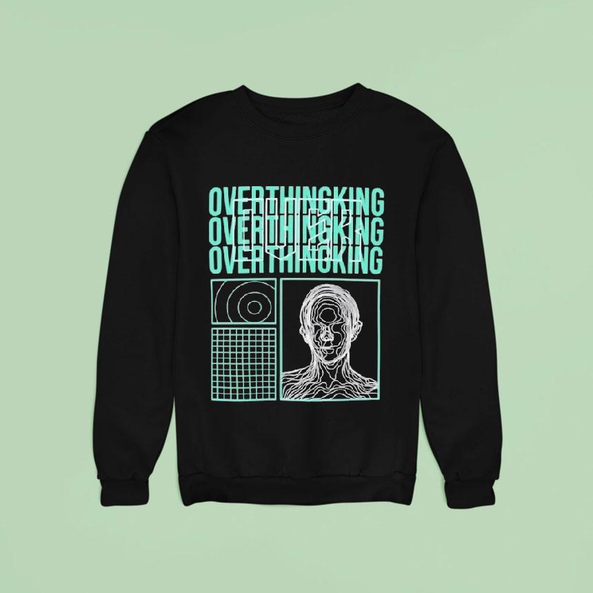 Digital Delight Overthinking Minimal House Tech Sweatshirt Digital Delight Overthinking Minimal House Tech Sweatshirt