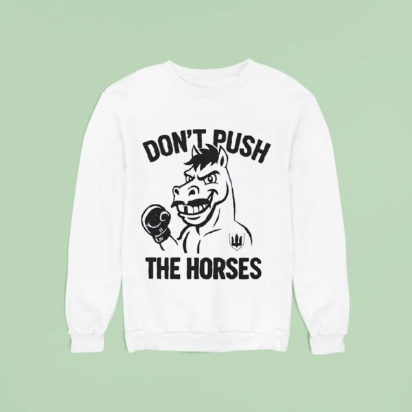 Don T Push The Horses Boxing Sweatshirt