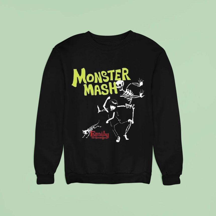 Emily The Strange Green Monster Mash Sweatshirt Emily The Strange Green Monster Mash Sweatshirt