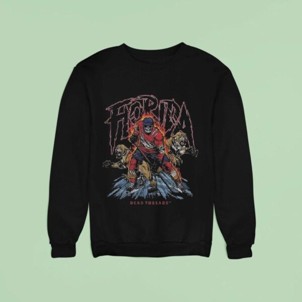 Florida Panthers Hockey Skeleton Dead Threads Sweatshirt