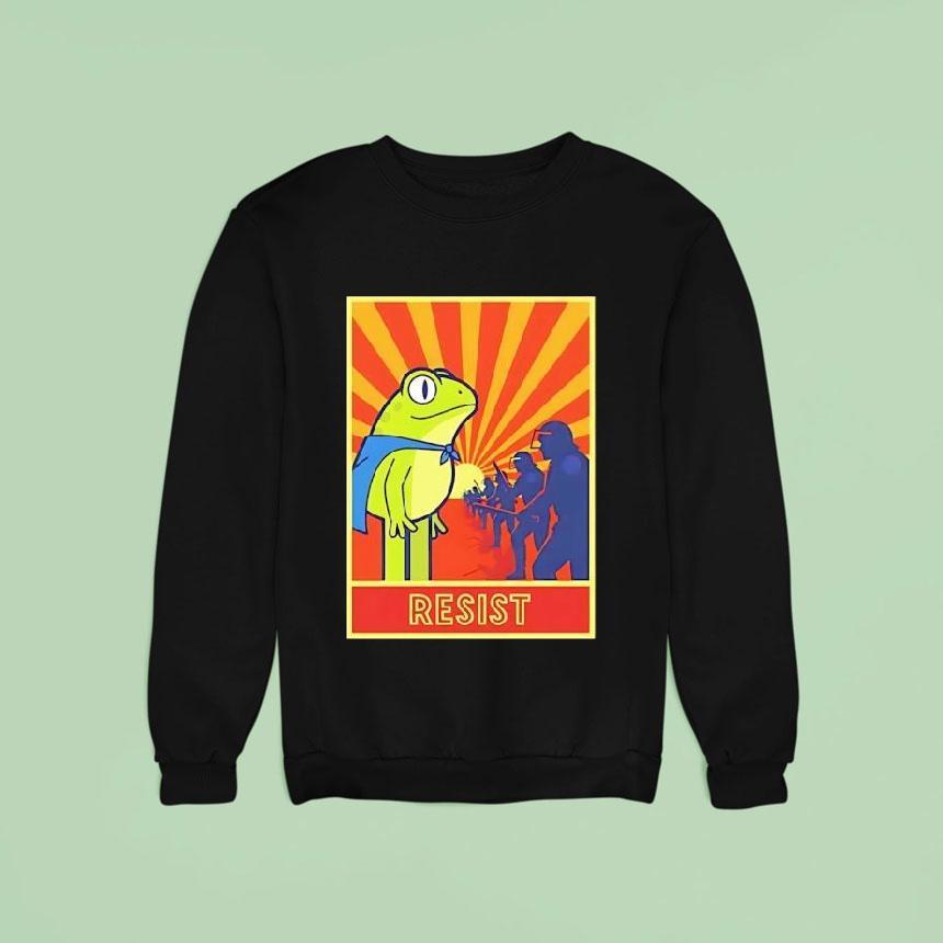 Frog Resist Portland Frog Protest Activis Sweatshirt Frog Resist Portland Frog Protest Activis Sweatshirt