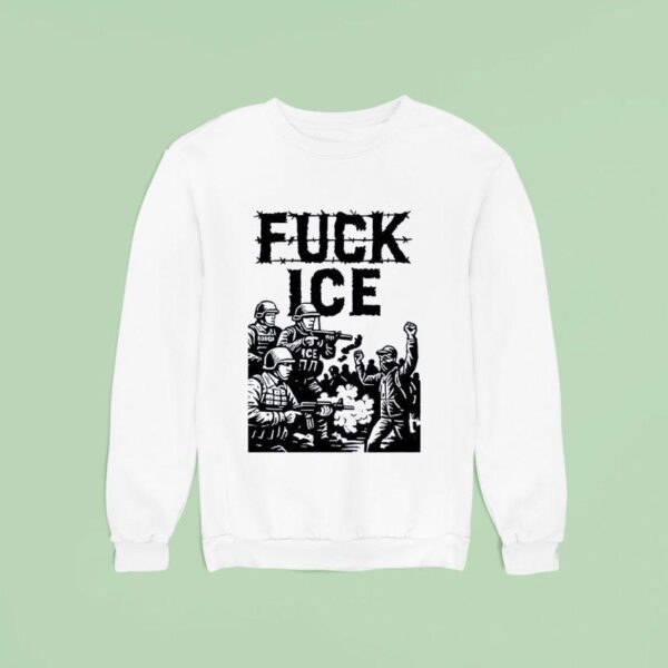 Fuck Ice Barbed Wire Protes Sweatshirt