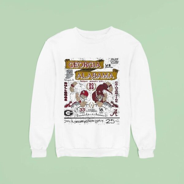 Georgia Bulldogs Vs Alabama Crimson Tide College Football Playoff National Championship Game Matchup Sweatshirt