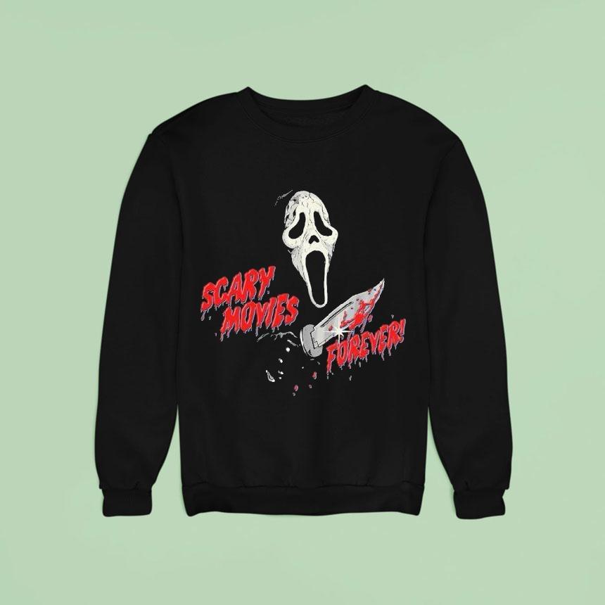 Ghostface Scary Movies Forever Knife Sweatshirt Ghostface Scary Movies Forever Knife Sweatshirt