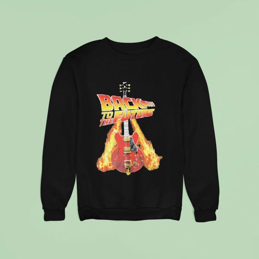 Gibson Back To The Future Guitar Sweatshirt Gibson Back To The Future Guitar Sweatshirt