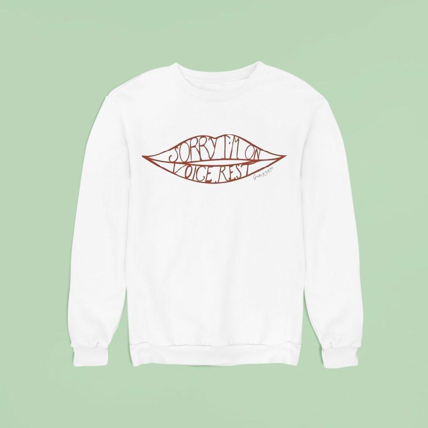 Giggly Squad Sorry I M On Vocal Rest Lip Sweatshirt Giggly Squad Sorry I M On Vocal Rest Lip Sweatshirt