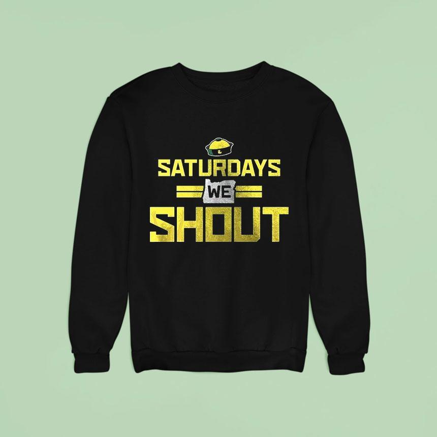 Grateful Dead X Oregon Ducks Saturdays We Shou Sweatshirt Grateful Dead X Oregon Ducks Saturdays We Shou Sweatshirt