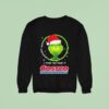 Grinch Santa Claus Never Underestimate A Women Who Works At Costco Wholesale Christmas Sweatshirt