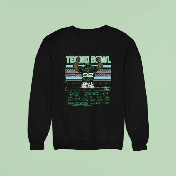 Homage Reggie White Kelly Green Philadelphia Eagles Tecmo Bowl Retired Player Sweatshirt