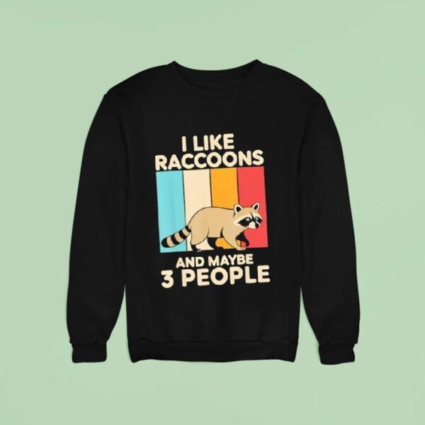 I Like Racoon Lover And Maybe People Vintage Sweatshirt