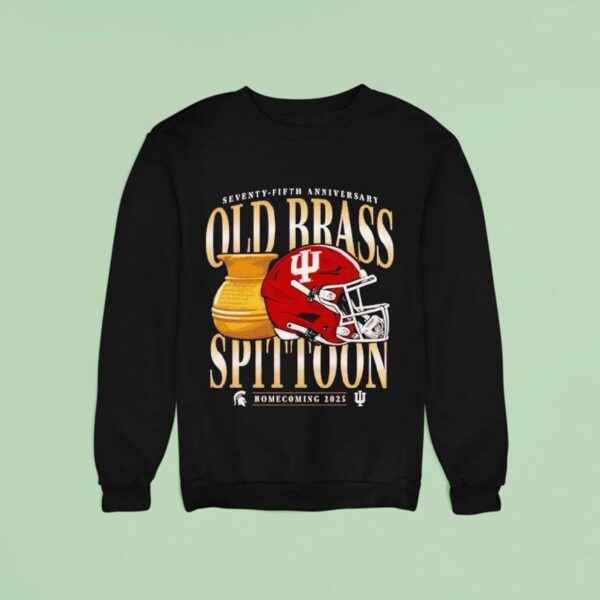 Indiana Hoosiers Seventy Fifth Anniversary Old Brass Spittoon Homecoming Football Sweatshirt