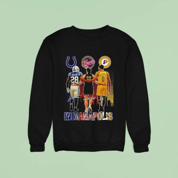 Indianapolis Jonathan Taylor Fever Caitlin Clark Pacers Tyrese Haliburton Sweatshirt