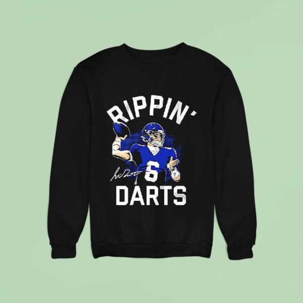 Jaxson Dart New York Giants Rippin Darts Sweatshirt