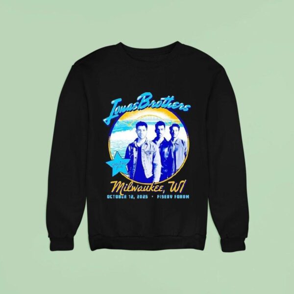 Jonas Brothers Greetings From Your Hometown Milwaukee Wl Sweatshirt