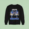 Jonathan Taylor And Daniel Jones Indianapolis Colts Football City Skyline Signature Sweatshirt