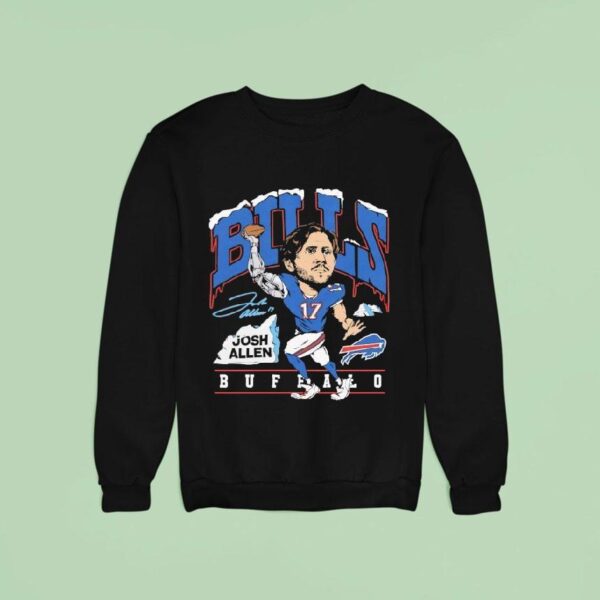 Josh Allen Buffalo Bills Caricature Player Graphic Sweatshirt