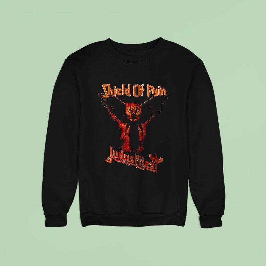 Judas Priest Shield Of Pain Tour Dates Sweatshirt Judas Priest Shield Of Pain Tour Dates Sweatshirt