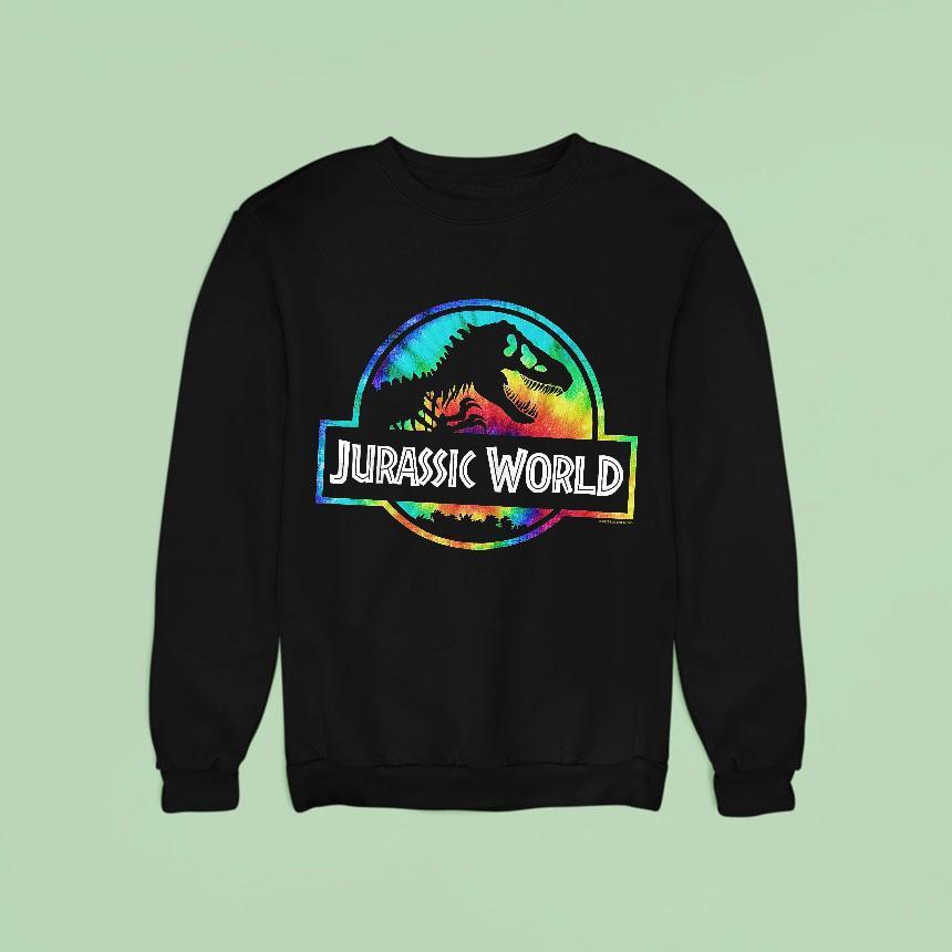 Jurassic World Tie Dye Logo Sweatshirt Jurassic World Tie Dye Logo Sweatshirt