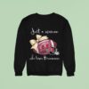 Just A Woman Who Loves Tampa Bay Buccaneers Pink Bow Sweatshirt