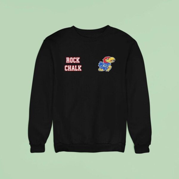 Kansas Jayhawk Rock Chalk Logo Sweatshirt