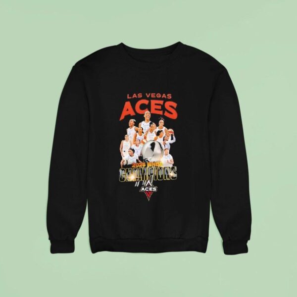 Las Vegas Aces Team Victory Wnba Champions Sweatshirt