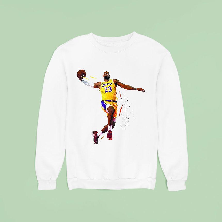 Lebron James Low Poly Sweatshirt Lebron James Low Poly Sweatshirt
