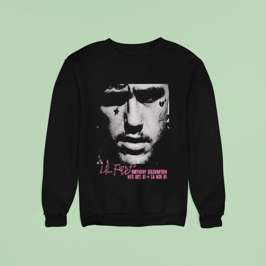 Lil Peep Birthday Celebration Shows In New York City On October And Los Angeles On November Sweatshirt Lil Peep Birthday Celebration Shows In New York City On October And Los Angeles On November Sweatshirt