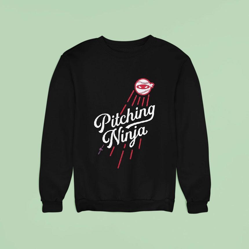 Los Angeles Dodgers Pitching Ninja Mlb La Baseball Sweatshirt Los Angeles Dodgers Pitching Ninja Mlb La Baseball Sweatshirt