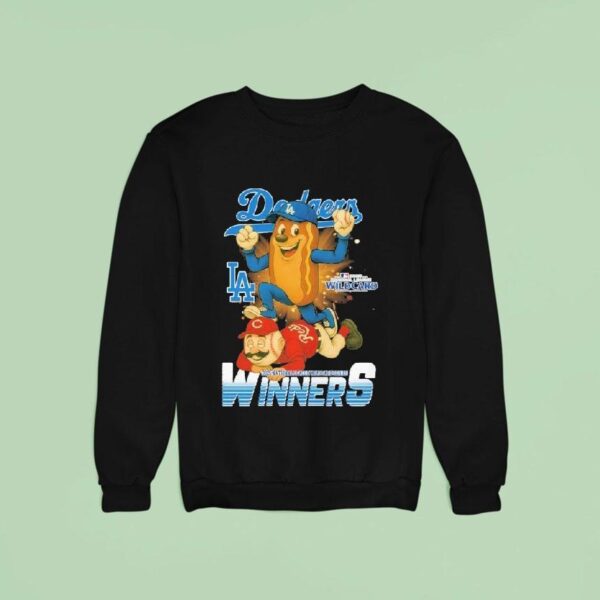 Los Angeles Dodgers Trample Cincinnati Reds National League Mlb American League Wild Card Series Winners Masco Sweatshirt