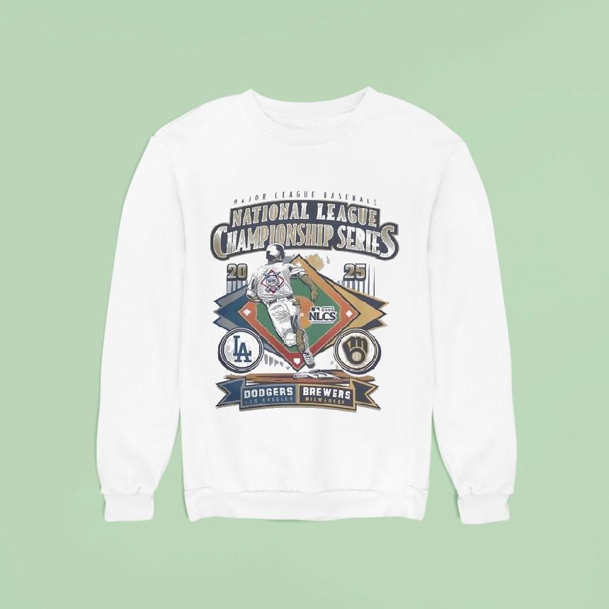 Los Angeles Dodgers Vs Milwaukee Brewers Nlcs Sweatshirt Los Angeles Dodgers Vs Milwaukee Brewers Nlcs Sweatshirt