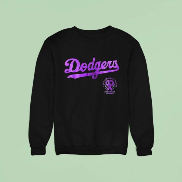 Los Angeles Dodgers X World Alzheimer S Disease Awareness Month Sweatshirt