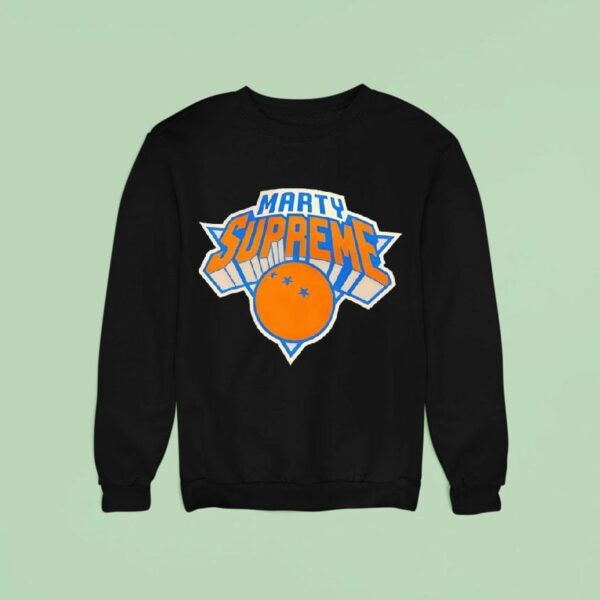 Marty Supreme New York Knicks Basketball Logo Sweatshirt