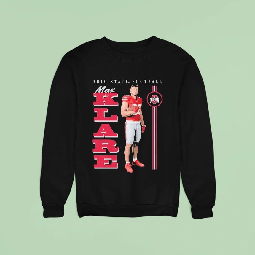 Max Klare Ohio State Buckeyes Player Sweatshirt Max Klare Ohio State Buckeyes Player Sweatshirt