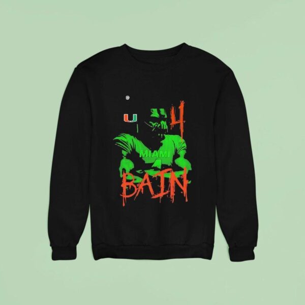 Miami Hurricanes Bain Player Sweatshirt