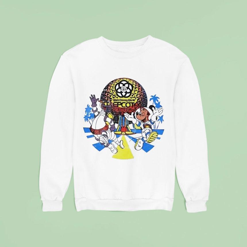 Mickey Mouse And Figment Epcot Center In Walt Disney World Sweatshirt Mickey Mouse And Figment Epcot Center In Walt Disney World Sweatshirt