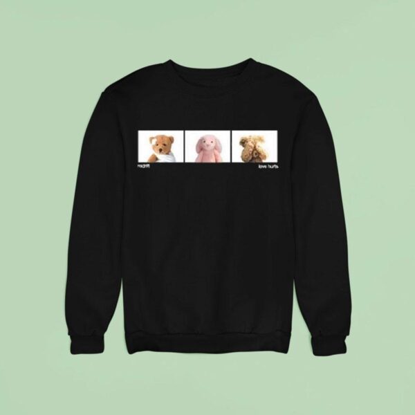 Midrift Love Hurts Black Sweatshirt