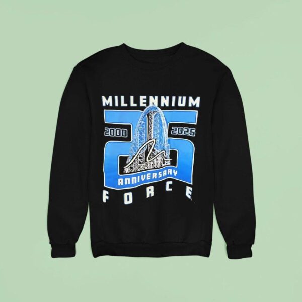 Millennium Force Th Anniversary Roller Coaster Sweatshirt