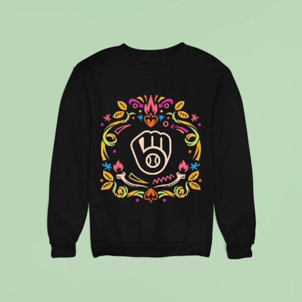 Milwaukee Brewers Da De Los Muertos Sweatshirt