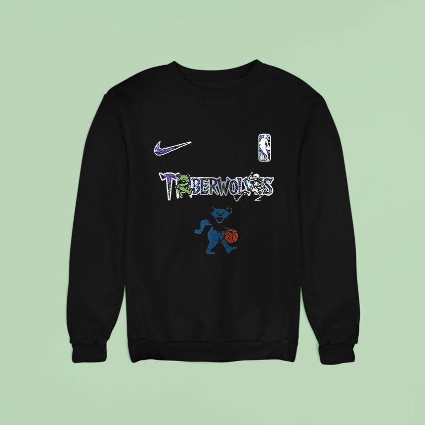 Minnesota Timberwolves Grateful Dead Th Anniversary Bears Sweatshirt Minnesota Timberwolves Grateful Dead Th Anniversary Bears Sweatshirt