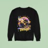 Minnesota Vikings Nfl Helmet Lights Christmas Sweatshirt