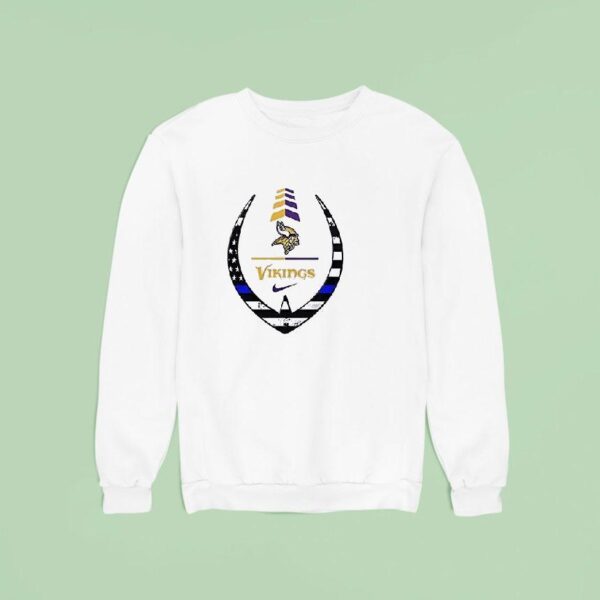 Minnesota Vikings Police Law Enforcement Appreciation Day Logo Sweatshirt