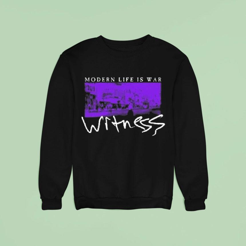 Modern Life Is War Witness Th Anniversary Glow In The Dark Sweatshirt Modern Life Is War Witness Th Anniversary Glow In The Dark Sweatshirt